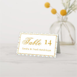 Cartão De Mesa Casamento dos Azulejos