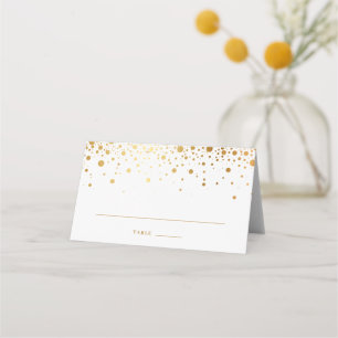 Cartão De Mesa Casamento dos Pontos de Foil Confetti Gold Faux Mo