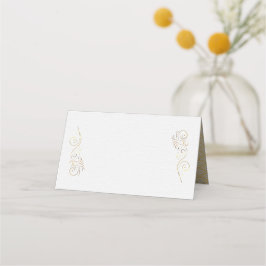 Cartão De Mesa Casamento Dourado sofisticado e luxuoso