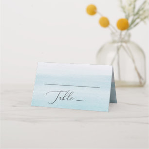 Cartão De Mesa Casamento Dusty Blue Costeiro. Elegante Praia Náut