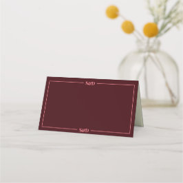 Cartão De Mesa Casamento Editável Moderno Minimalista