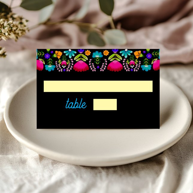 Cartão De Mesa Casamento elegante de fiesta (Criador carregado)
