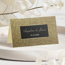 Casamento Elegante de Ouro e Preto