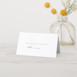 Cartão De Mesa casamento entre guião preto e branco