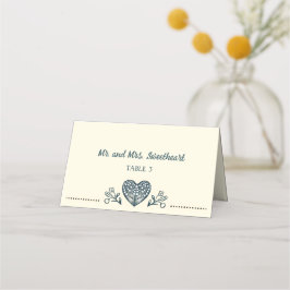 Cartão De Mesa Casamento Eterno Blooms