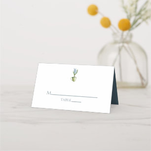 Cartão De Mesa Casamento Floral Simples e Elegante