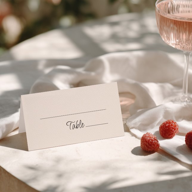 Cartão De Mesa Casamento Manuscrito Excêntrico (Criador carregado)