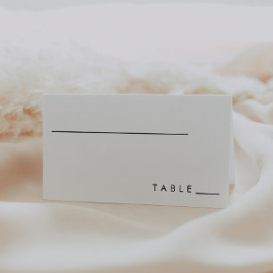 Cartão De Mesa Casamento Moderno Minimalista