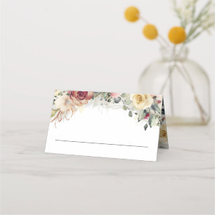 Cartão De Mesa Casamento outono Rustic Bloom