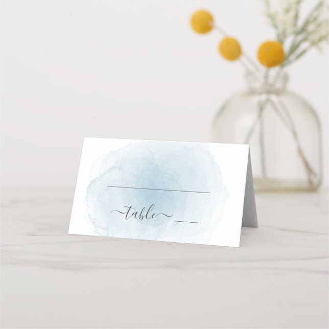 Cartão De Mesa Casamento por Aquarela (Frente)