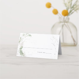 Cartão De Mesa Casamento por Aquarela Terrena Elegante