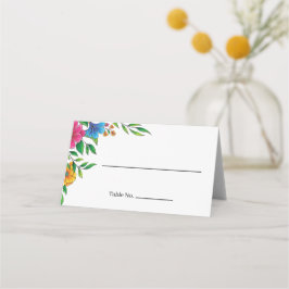 Cartão De Mesa Casamento Primavera Verão Flor Brilhante