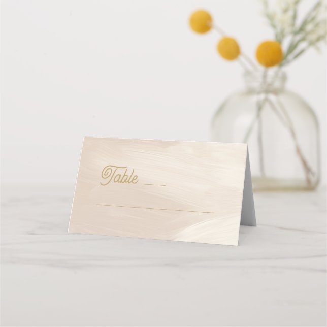Cartão De Mesa Casamento Rosa Pastel (Frente)