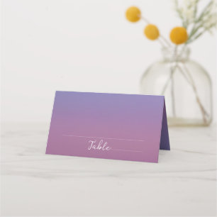 Cartão De Mesa Casamento roxo roxo de montanhas de neve
