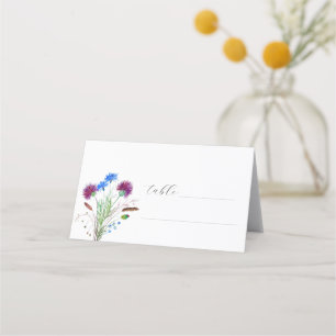 Cartão De Mesa Casamento Russo Floral De Aquarela Puro