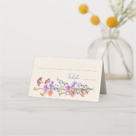 Cartão De Mesa Casamento Rustic Beige Acrylic Floral Buquê
