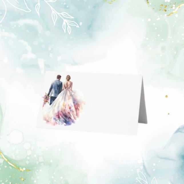 Cartão De Mesa Casamento Rustic Classic Boho Floral (Rustic Boho Floral Wedding Place Cards | Classic & Elegant Designs)