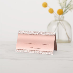 Cartão De Mesa Casamento tema damasco Metálico Elegante Dourado