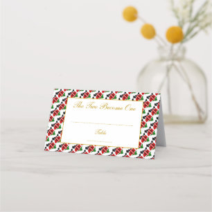 Cartão De Mesa Celebração de Casamento Elegante KENYA