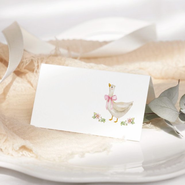 Cartão De Mesa Chá de fraldas de Arco Rosa bobo (Criador carregado)