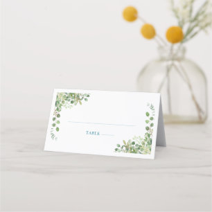 Cartão De Mesa Chá de fraldas de Caminhões Azuis