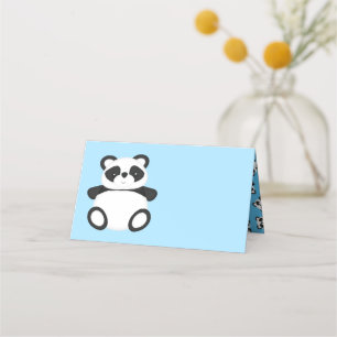 Cartão De Mesa Chá de fraldas do Urso Panda