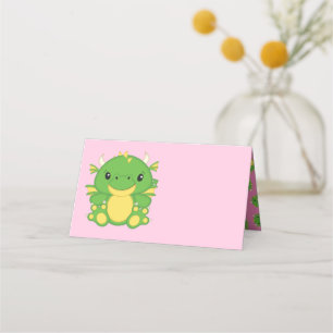 Cartão De Mesa Chá de fraldas Dragon