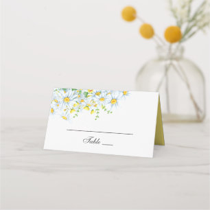 Cartão De Mesa Chamomila. Casamento floral de país de qualidade