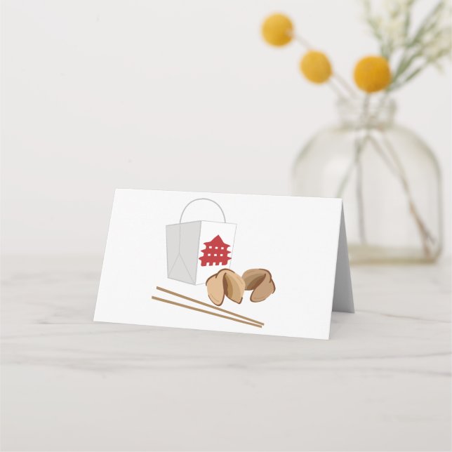 Cartão De Mesa Chinês para fora (Frente)