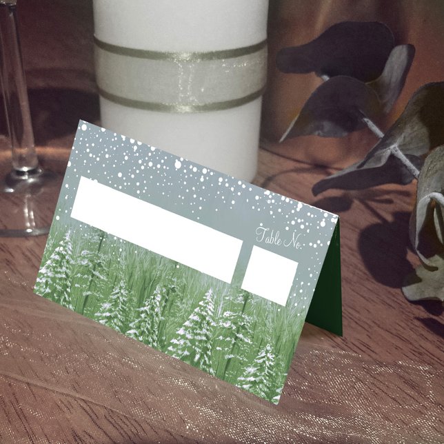 Cartão De Mesa Cinza verde é a estação a ser escolta casada (Criador carregado)