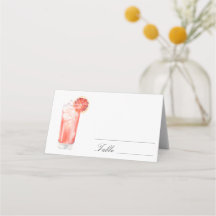 Citrus Cocktail - wedding place cards