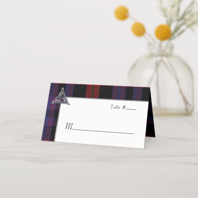 Cartão De Mesa Clan Brown Wedding (Frente)