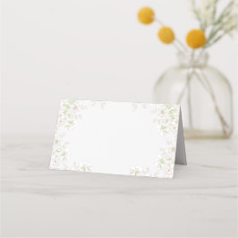 Cartão De Mesa Clássico Casamento Rosa Branca