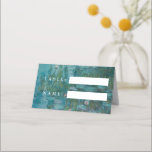Cartão De Mesa Claude Monet Water Lily Wedding<br><div class="desc">Cartões de casamentos com Claude Monet Water Lily pintando fundo</div>