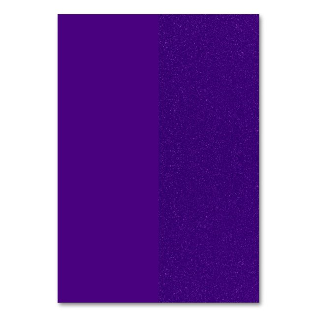 Cartão de Mesa com Brilho Roxo Duplo – Personalizá (Frente)