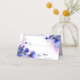 Cartão De Mesa Com citação no verso 💙 Cornflower Reverie
