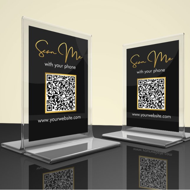 Cartão de Mesa com Código QR para Negócios | Casam (Criador carregado)