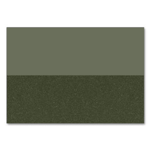 Cartão de Mesa com Design Dividido em Verde Musgo