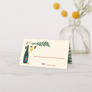 Cartão De Mesa Comida Italiana That's Amore Casamento PERSONALIZA