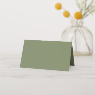Cartão De Mesa Cor Sálida Verde Sage
