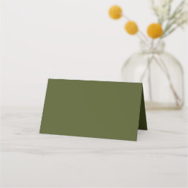 Cartão De Mesa Cor Sólida Verde do Exército