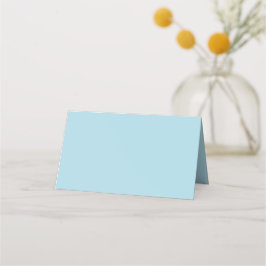 Cartão De Mesa Cor Sólido Azul Claro