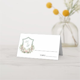 Cartão De Mesa Crista Floral Rosa