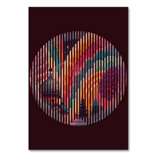 Cartão de Mesa Cúpula Arco-íris Personalizado – Ed