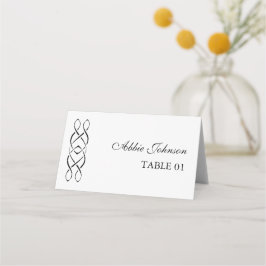 Cartão De Mesa Custom Celtic Knot Wedding Place Card