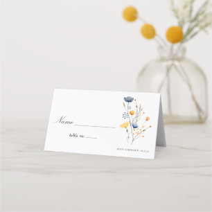 Cartão De Mesa Daîd Wild Flower Florals Rustic Boho Wedding