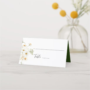 Cartão De Mesa Daisy Wildflower Place card
