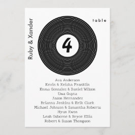 Cartão de Mesa de bloqueio de vinilo preto