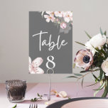 Cartão de Mesa de Casamento Cherry Blossom<br><div class="desc">Personalize estes bonitos cartões de números de mesas floridas de cereja para o seu dia especial! Coleção de casamento!</div>