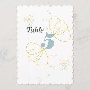 Cartão de Mesa de Casamento de Amor Infinito
